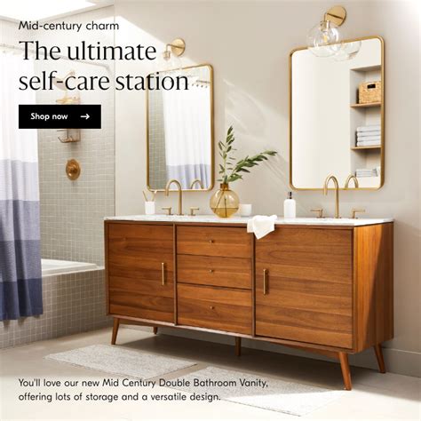 natural steel vanity cabinets|west elm vanity cabinet.